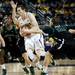 Michigan freshman Nik Stauskas protects the ball in the first half of the game against Binghamton on Tuesday. Daniel Brenner I AnnArbor.com